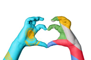 Kazakistan Komoros Kalbi, El hareketi kalp yapma, Kırpma Yolu