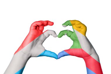 Lüksemburg Comoros Heart, El hareketi kalp yapma, Kırpma Yolu