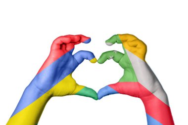 Mauritius Comoros Heart, El hareketi kalp yapma, Kırpma Yolu