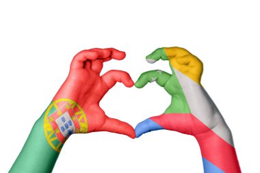 Portekiz Komoros Kalbi, El hareketi kalp yapma, Kırpma Yolu