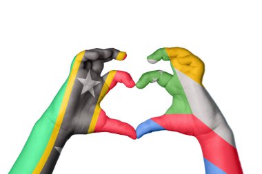 Saint Kitts ve Nevis Comoros Heart, El hareketi kalp yapma, Kırpma Yolu