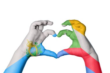 San Marino Komoros Kalbi, El hareketi kalp yapma, Kırpma Yolu