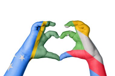 Solomon Adaları Komoros Yüreği, El hareketi kalp yapma, Kırpma Yolu