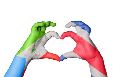 Ekvator Ginesi Kosta Rika Kalbi, El hareketi kalp yapma, Kırpma Yolu