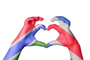 Gambiya Kosta Rika Kalbi, El hareketi kalp yapma, Kırpma Yolu