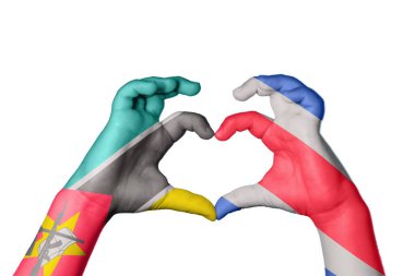 Mozambik Kosta Rika Kalbi, El hareketi kalp yapma, Kırpma Yolu