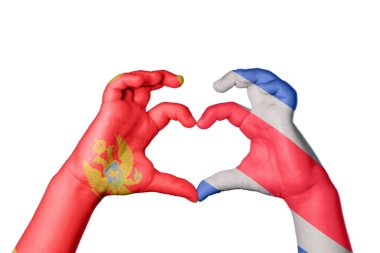 Karadağ Kosta Rika Kalbi ve El hareketi kalp yaptı, Kırpma Yolu