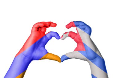 Ermenistan Küba Kalbi, El hareketi kalp yapma, Kırpma Yolu