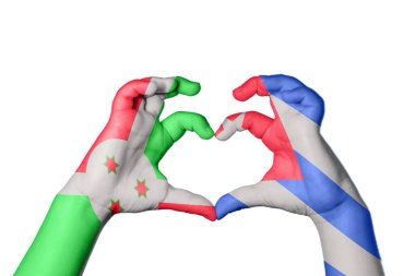 Burundi Küba Kalbi, El hareketi kalp yapma, Kırpma Yolu