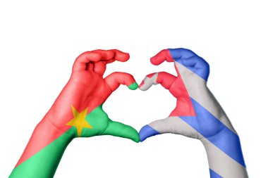 Burkina Faso Küba Kalbi, El hareketi kalp yapma, Kırpma Yolu