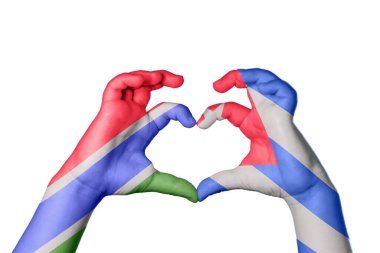 Gambiya Küba Kalbi, El hareketi kalp yapma, Kırpma Yolu