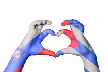 Slovenya Küba Kalbi, El hareketi, kalp yapma, Kırpma Yolu