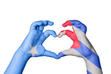 Somali Küba Kalbi, El hareketi kalp yapma, Kırpma Yolu