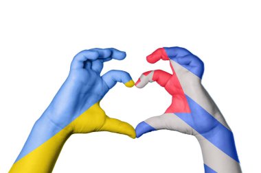 Ukrayna Küba Kalbi, El hareketi kalp yapma, Kırpma Yolu
