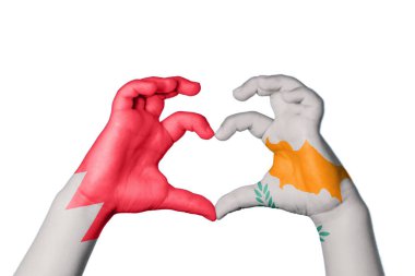 Bahreyn Kıbrıs Kalbi, El hareketi kalp yapma, Kırpma Yolu