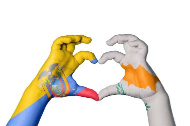 Ekvador Kıbrıs Kalbi, El hareketi kalp yapma, Kırpma Yolu