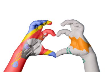 Eswatini Kıbrıs Kalbi, El hareketi, kalp yapma, Kırpma Yolu