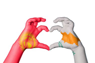 Kırgızistan Kıbrıs Kalbi, El hareketi kalp yapma, Kırpma Yolu