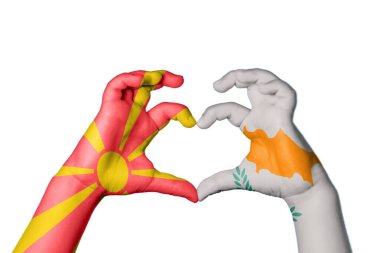 Kuzey Makedonya Kıbrıs Rum Kesici Kalp ve El hareketi kalp yaptı, Kırpma Yolu