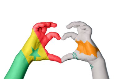 Senegal Kıbrıs Kalbi, El hareketi, kalp yapma, Kırpma Yolu