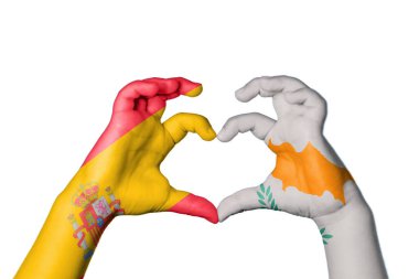 İspanya Kıbrıs Kalbi, El hareketi, kalp yapma, Kırpma Yolu