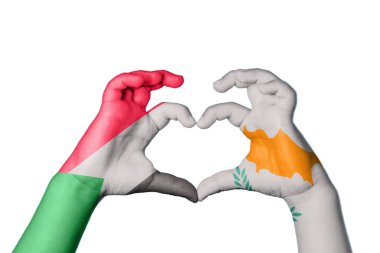 Sudan Kıbrıs Kalbi, El hareketi kalp yapma, Kırpma Yolu