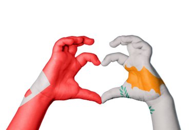 Tonga Kıbrıs Kalbi, El hareketi kalp yapma, Kırpma Yolu