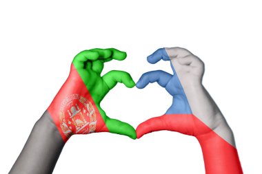 Afganistan Çek Cumhuriyeti Kalbi, El hareketi, kalp yapma, Kırpma Yolu