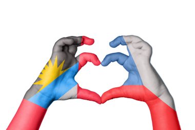 Antigua ve Barbuda Çek Cumhuriyeti Kalbi, El hareketi kalp yapma, Kırpma Yolu