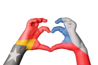 Doğu Timor Çek Cumhuriyeti Kalbi, El hareketi kalp yapma, Kırpma Yolu