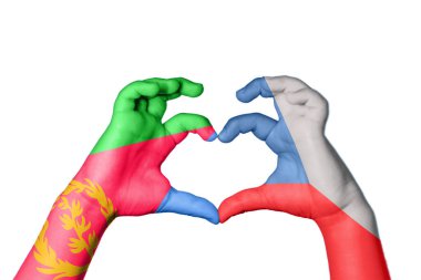 Eritre Çek Cumhuriyeti Kalbi, El hareketi kalp yapma, Kırpma Yolu