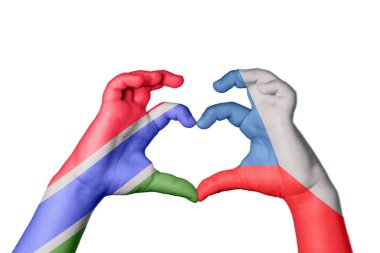 Gambiya Çek Cumhuriyeti Kalbi, El hareketi kalp yapma, Kırpma Yolu