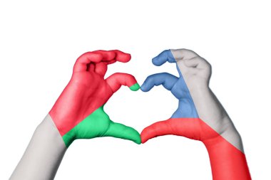 Madagaskar Çek Cumhuriyeti Kalbi, El hareketi kalp yapma, Kırpma Yolu