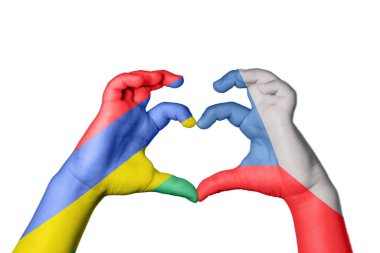 Mauritius Çek Cumhuriyeti Kalbi, El hareketi kalp yapma, Kırpma Yolu