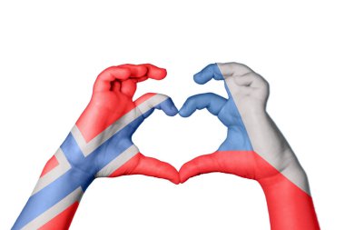 Norveç Çek Cumhuriyeti Kalbi, El hareketi kalp yapma, Kırpma Yolu