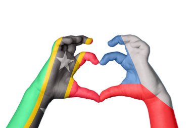 Saint Kitts ve Nevis Çek Cumhuriyeti Kalbi, El hareketi kalp yapma, Kırpma Yolu