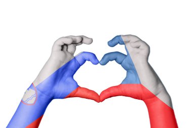 Slovenya Çek Cumhuriyeti Kalbi, El hareketi, kalp yapma, Kırpma Yolu