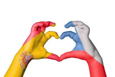 İspanya Çek Cumhuriyeti Kalbi, El hareketi kalp yapma, Kırpma Yolu