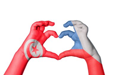 Tunus Çek Cumhuriyeti Kalbi, El hareketi kalp yapma, Kırpma Yolu