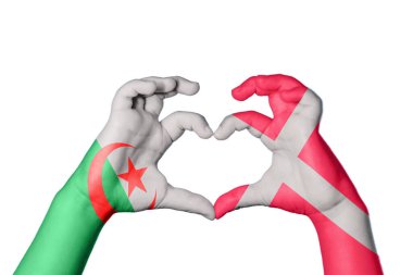 Cezayir Danimarka Kalbi, El hareketi kalp yapma, Kırpma Yolu