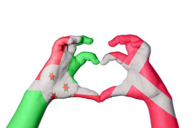 Burundi Danimarka Kalbi, El hareketi kalp yapma, Kırpma Yolu