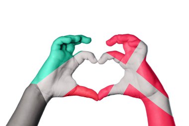 Kuveyt Danimarka Kalbi, El hareketi kalp yapma, Kırpma Yolu