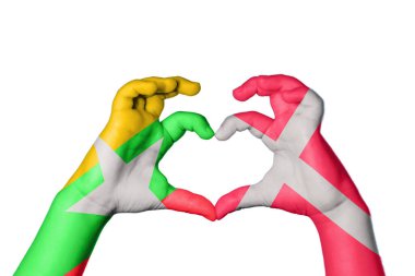 Myanmar Danimarka Kalbi, El hareketi kalp yapma, Kırpma Yolu