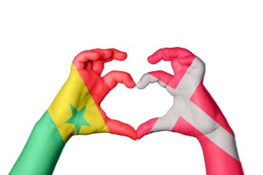 Senegal Danimarka Kalbi, El hareketi kalp yapma, Kırpma Yolu