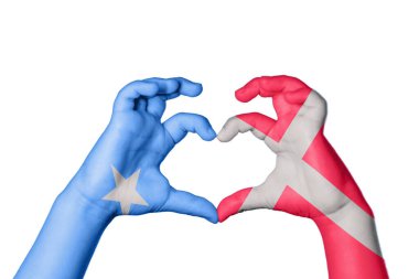 Somali Danimarka Kalbi, El hareketi kalp yapma, Kırpma Yolu