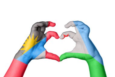 Antigua ve Barbuda Cibuti Kalbi, El hareketi kalp yapma, Kırpma Yolu