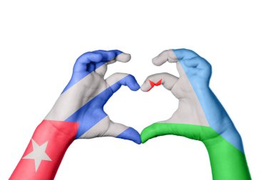 Küba Cibuti Kalbi, El hareketi kalp yapma, Kırpma Yolu