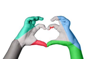 Kuveyt Cibuti Kalbi, El hareketi kalp yapma, Kırpma Yolu