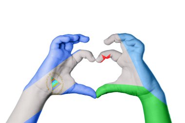 Nikaragua Cibuti Kalbi, El hareketi kalp yapma, Kırpma Yolu