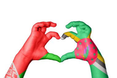 Belarus Dominica Kalbi, El hareketi kalp yapma, Kırpma Yolu